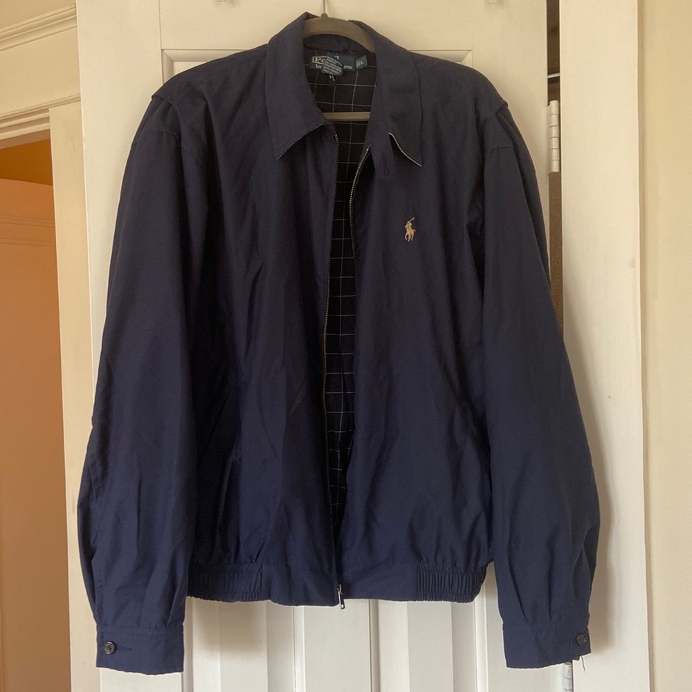 Polo Ralph Lauren Men’s Navy Windbreaker Jacket Size Large